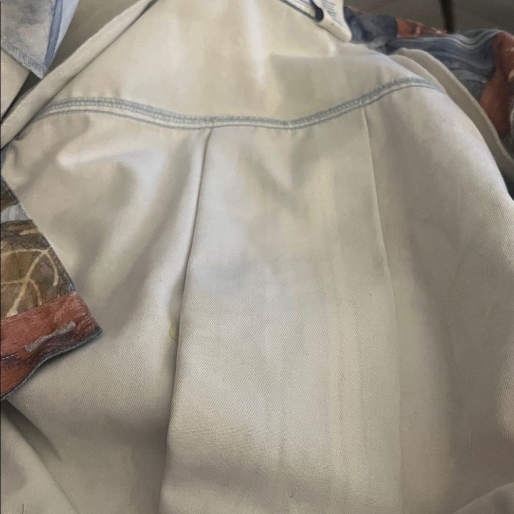 🛍️ LORRAINE WARDY Opal Vintage Blue Leaf Button Up Crop country Jacket Sm - Picture 11 of 11